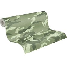 Tapetrulle med kamouflagemönster