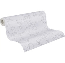 Tapetrulle med skateboardåkarmotiv