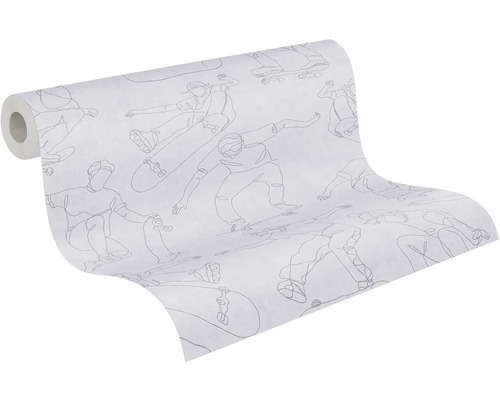 Tapetrulle med skateboardåkarmotiv