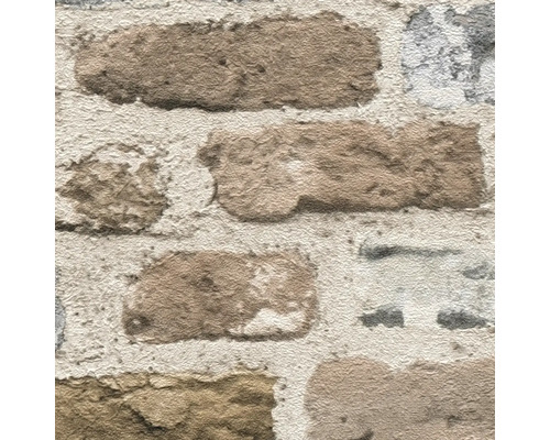 Närbild av en tapet med tegelmönster