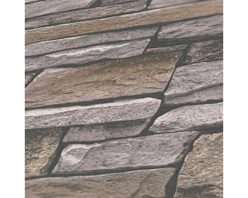 Närbild av en tapet med stenmotiv