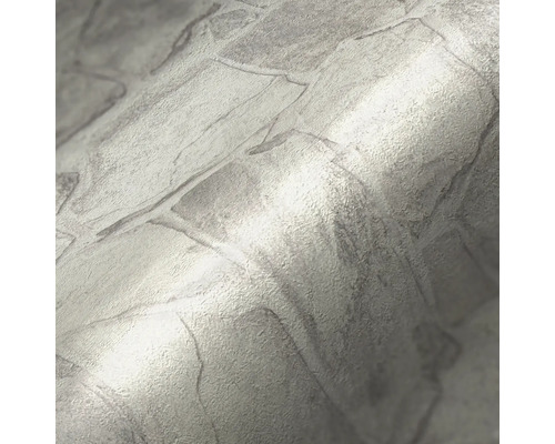 Grå tapet med stenlook