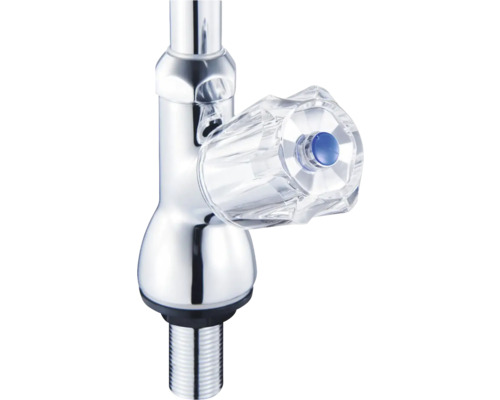 Vattenkran med transparent handtag