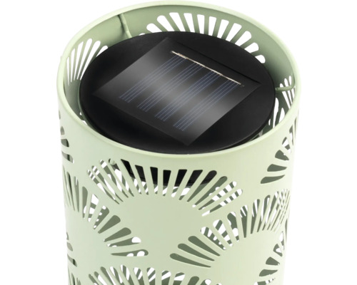 Dekorativ solarlampa av metall med mönster