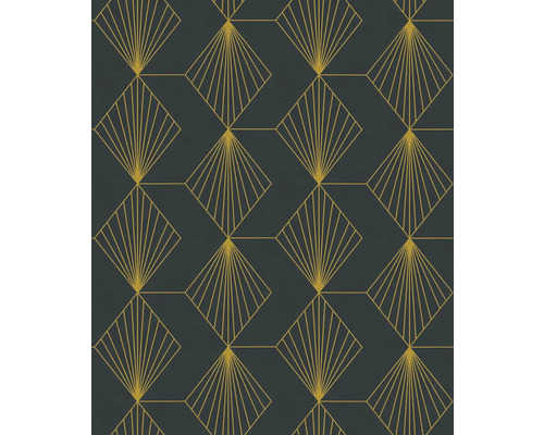 Tapet med geometrisk solfjädersdesign