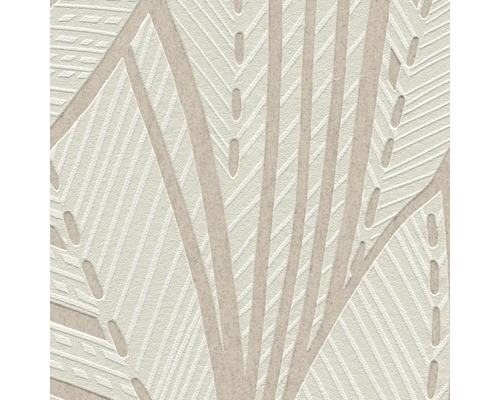 Närbild av en beige tapet med geometriskt mönster