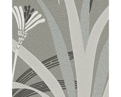 Närbild av en tapet med abstrakt blommönster