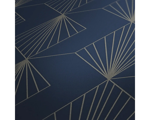 Tapet med geometrisk fläkt design