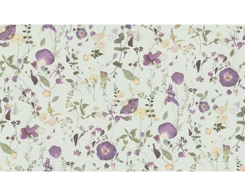Tapet med blommönster med blommor och blad