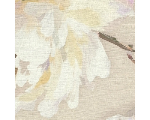 Närbild av en tapet med blomstermönster