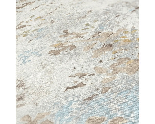 Närbild av en matta med abstrakt mönster