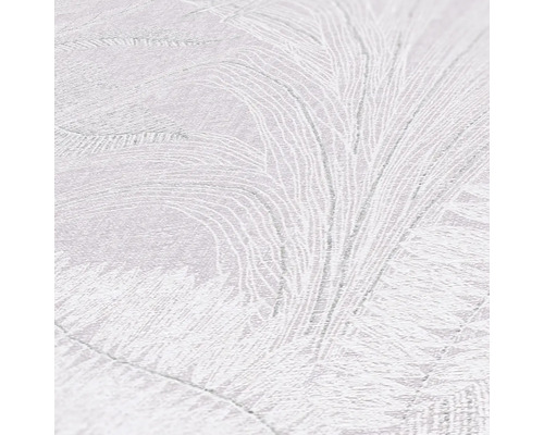 Närbild av en tapet med fjäderdesign