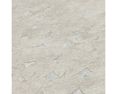 Närbild av en strukturerad tapet med geometriska mönster