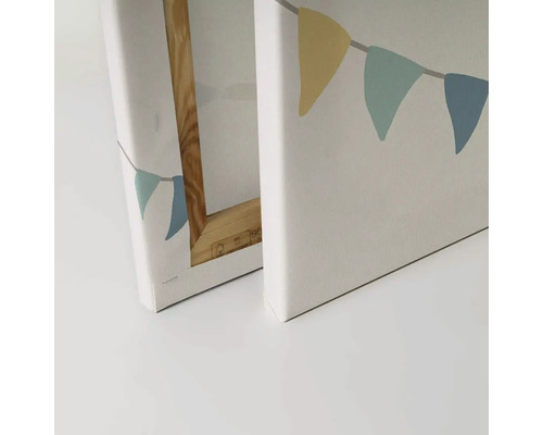 Dekorativ canvas med vimpelmotiv