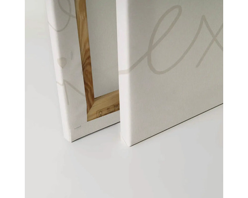 Två kilramar med träram och duk