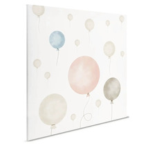Canvastavla med akvarellballonger för barnrum