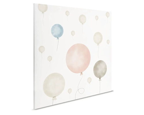 Canvastavla med akvarellballonger för barnrum