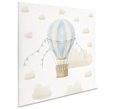 Canvasbild med varmluftsballong och molnmotiv