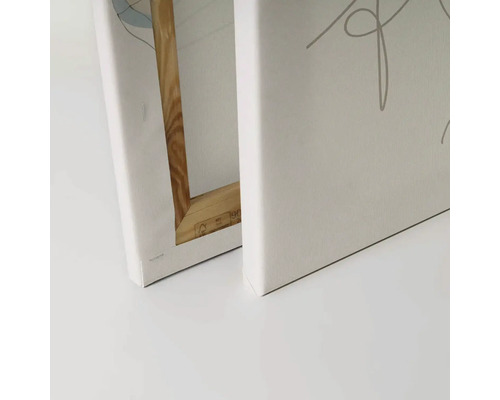 Detaljvy av en duk med kilram av trä