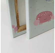 Canvastavla med krabbmotiv för barnrum