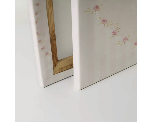 Canvastavla med rosmotiv på träram