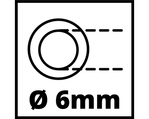 Borrdiameter 6 mm symbol