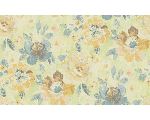 Blommig tapet med blommönster