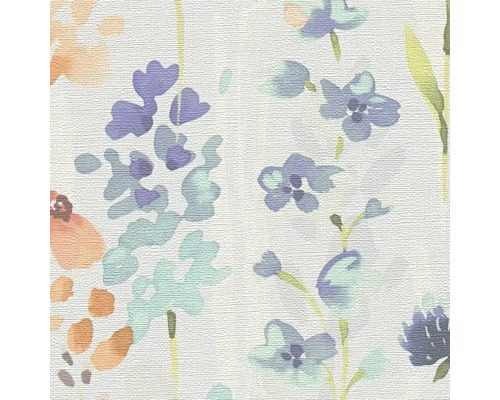 Närbild av en tapet med blommönster