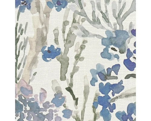 Närbild av en tapet med blommönster