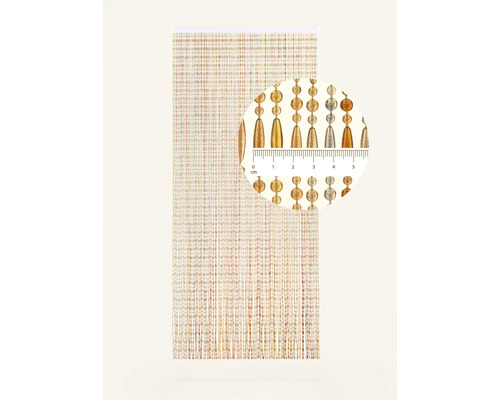 Gardin av guld- och silverpärlor