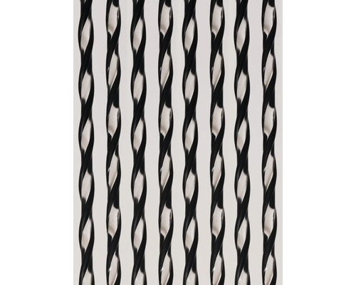 Flera vridna staketstänger i metall