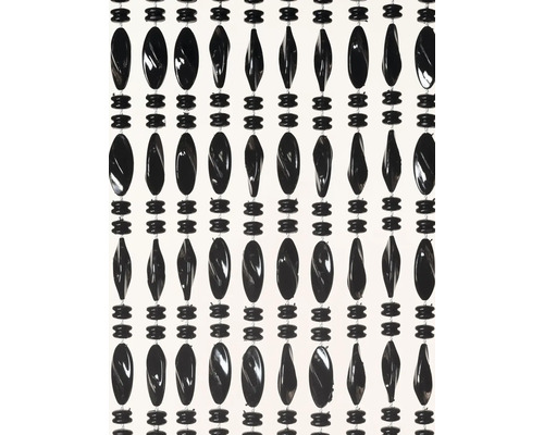 Dekorativ dörrgardin med svarta pärlor