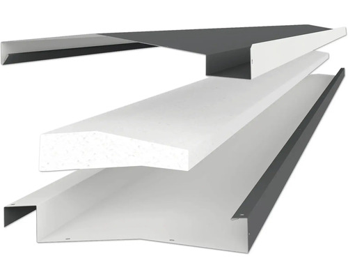 Takfotslist med isolering i tvärsnitt