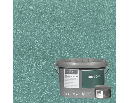 Effektfärg StyleColor Glitter silver 40g