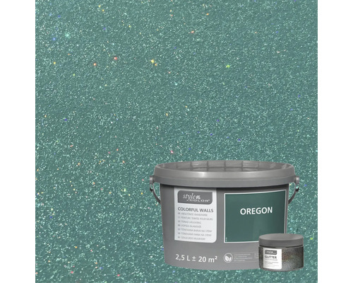 Style Color Oregon väggfärg med glittereffekt, 2,5 liters förpackning
