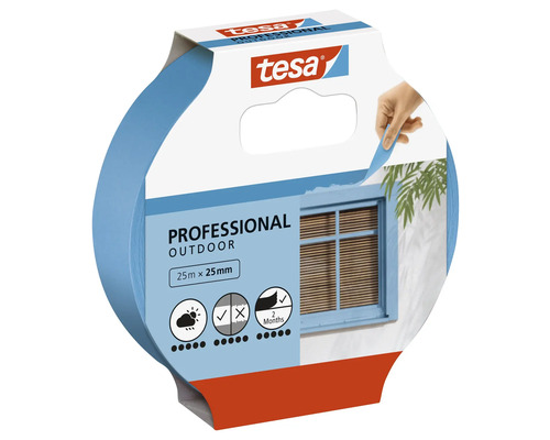 Tesa Professional Outdoor maskeringstejp rulle 25 meter gånger 25 millimeter