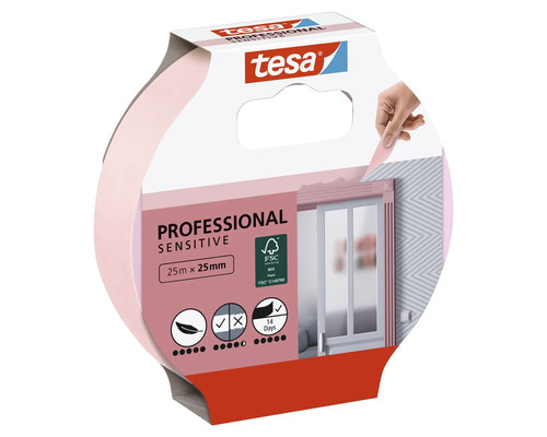 Tesa Professional Sensitive Maskeringstejp, 25 mm x 25 m