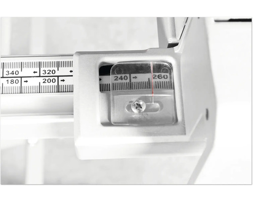 Detaljvy av en medicinsk våg med display