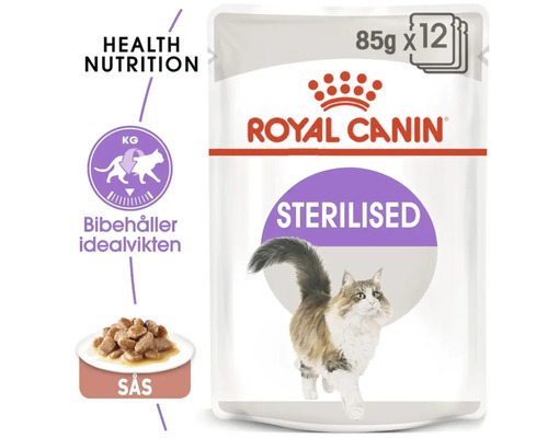 Royal Canin Sterilised kattmat i portionspåse, 85 gram gånger 12