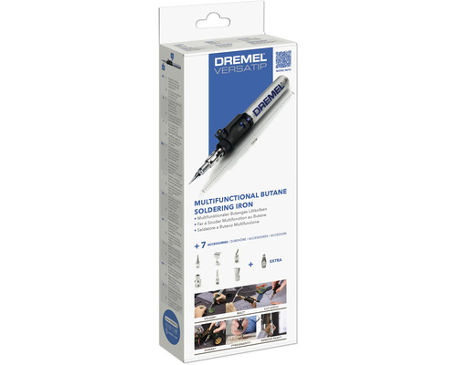 Dremel VersaTip Multifunktionell butangaslödare med tillbehör förpackning