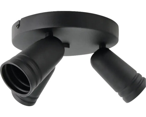 Taklampa med tre spotlights för flexibel ljusriktning