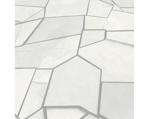 Närbild av en tapet med abstrakt stendesign och konturer