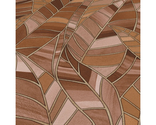 Tapet med bladmönster och struktur