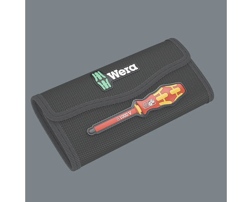 Verktygsväska med Wera logotyp och skruvmejsel