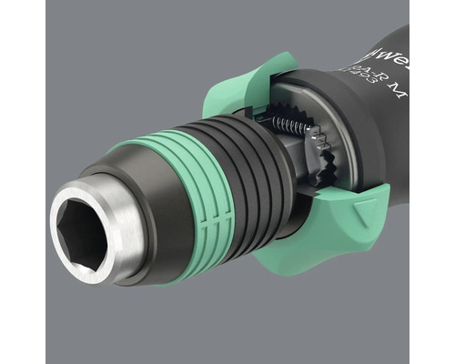 Detaljbild av en skruvmejsel med bitshållare