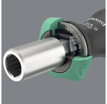 Detaljbild av en Wera skruvmejsel med bitshållare