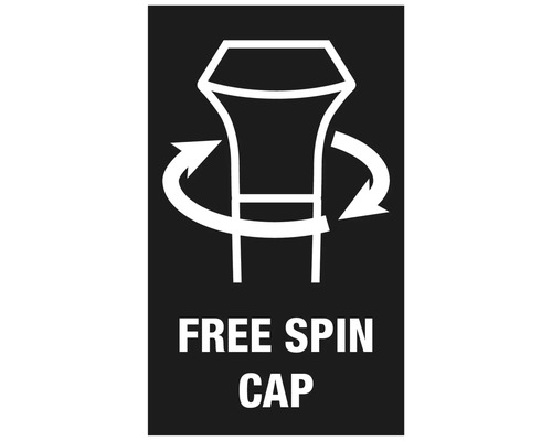 Symbol för fritt roterande lock