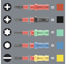 Wera skruvmejselsats med olika skruvskalleprofiler
