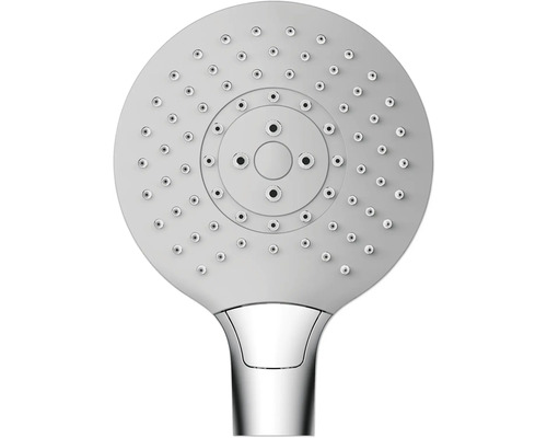 Runt duschhuvud med flera stråltyper