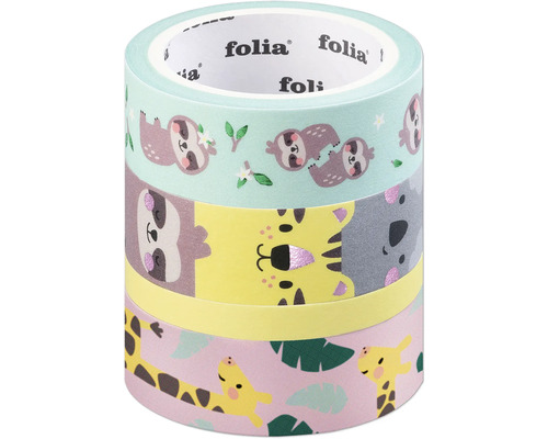 Dekorativ tejp med djurmotiv